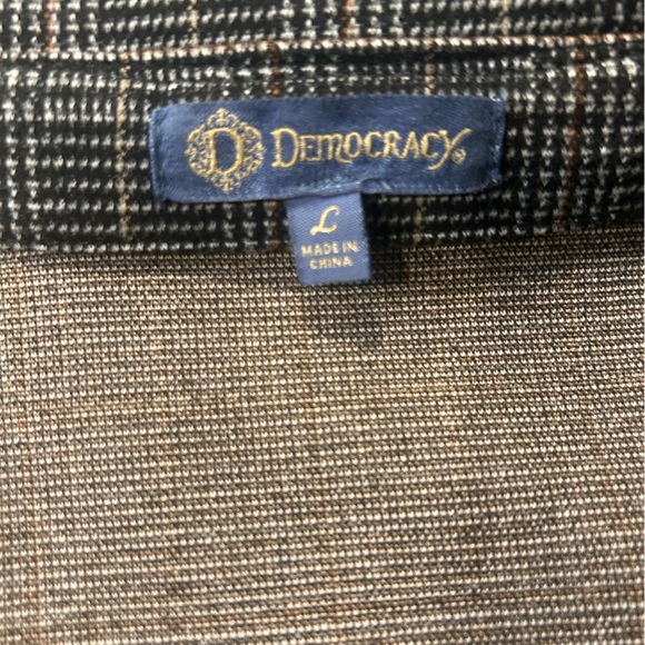 Democracy Gray & Black, Size Large Blazer/Jacket - Picture 6 of 10